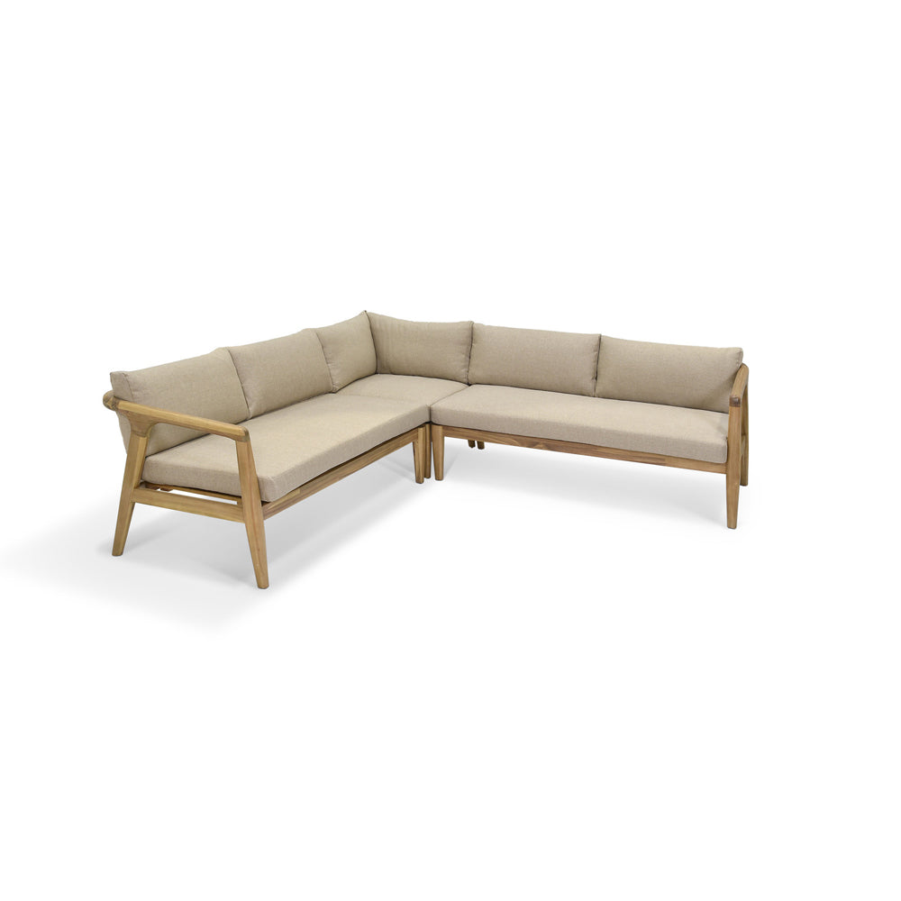 Product photograph of Garden Trading Froxfield Corner Sofa Dark Natural from Olivia's