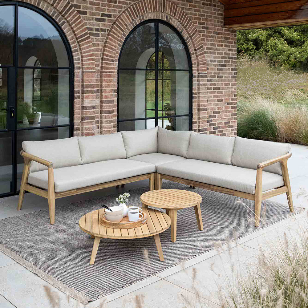 Product photograph of Garden Trading Froxfield Corner Sofa Dark Natural from Olivia's.