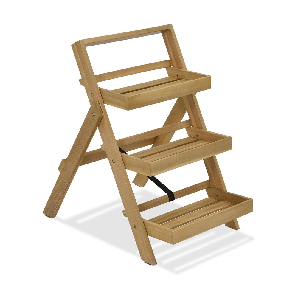 Product photograph of Garden Trading Titchberry Folding Plant Stand Small Natural from Olivia's