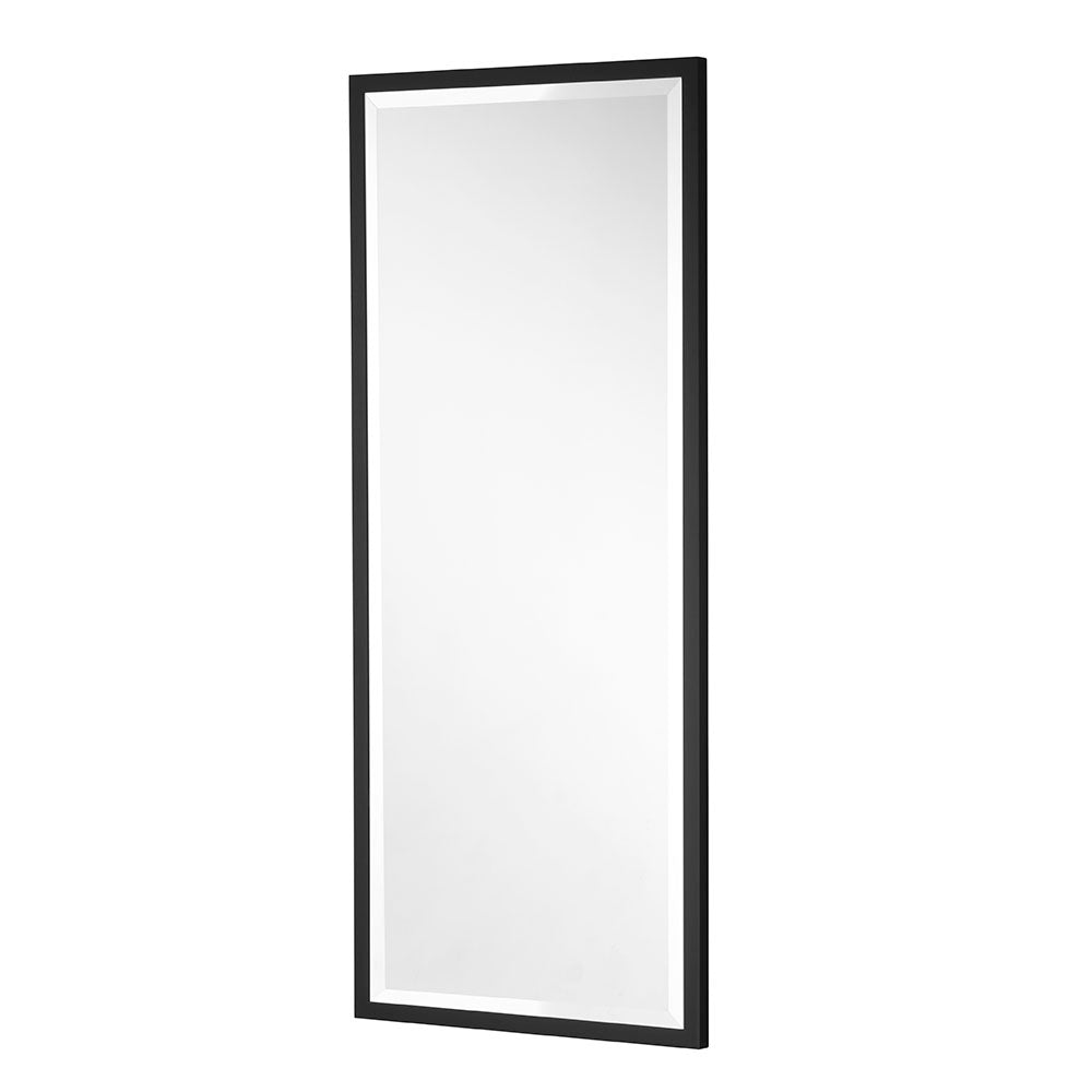 Product photograph of Olivia S Amara Rectangular Mirror In Black 48 X 18 from Olivia's.