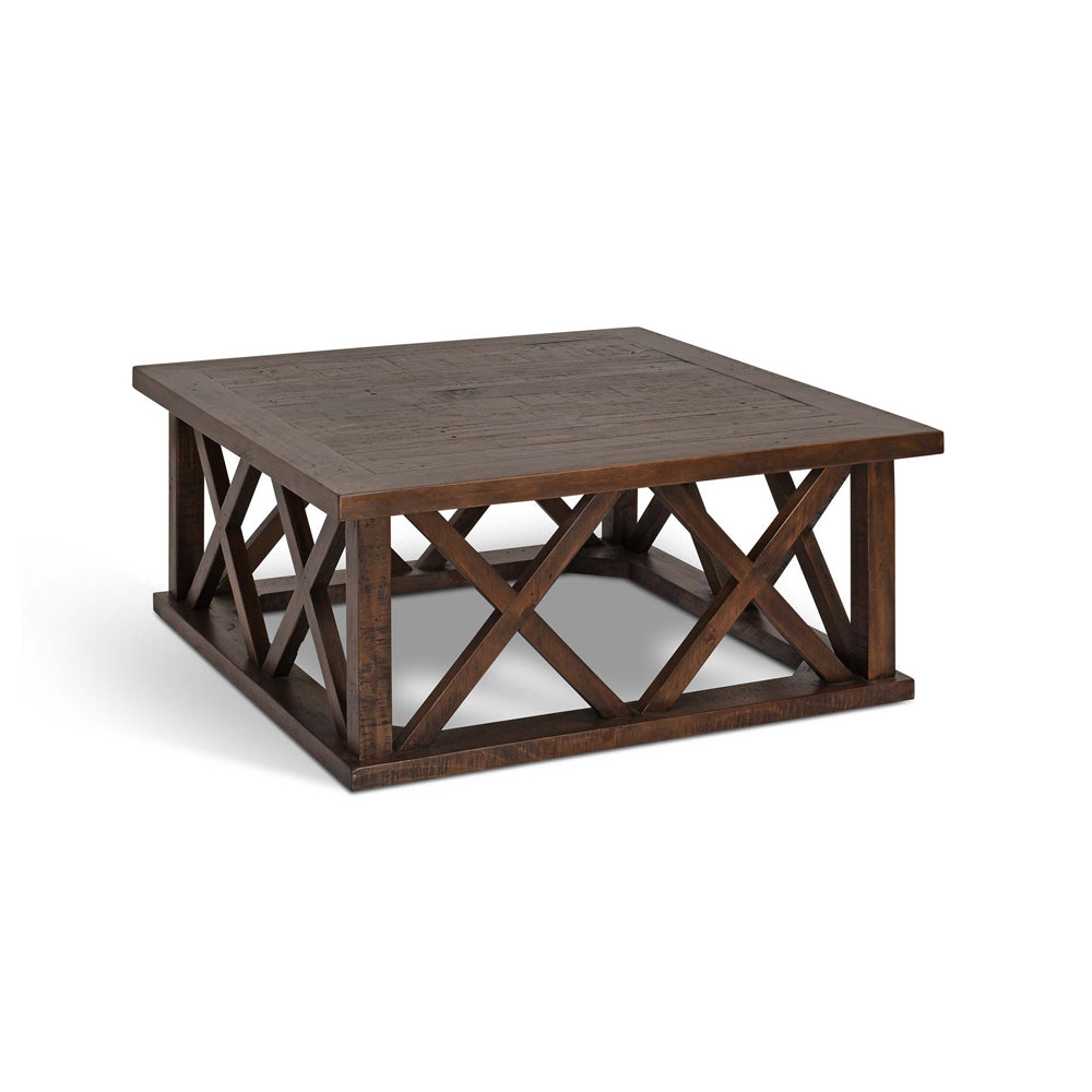 Product photograph of Garden Trading Oxhill Coffee Table Square Antique Brown from Olivia's