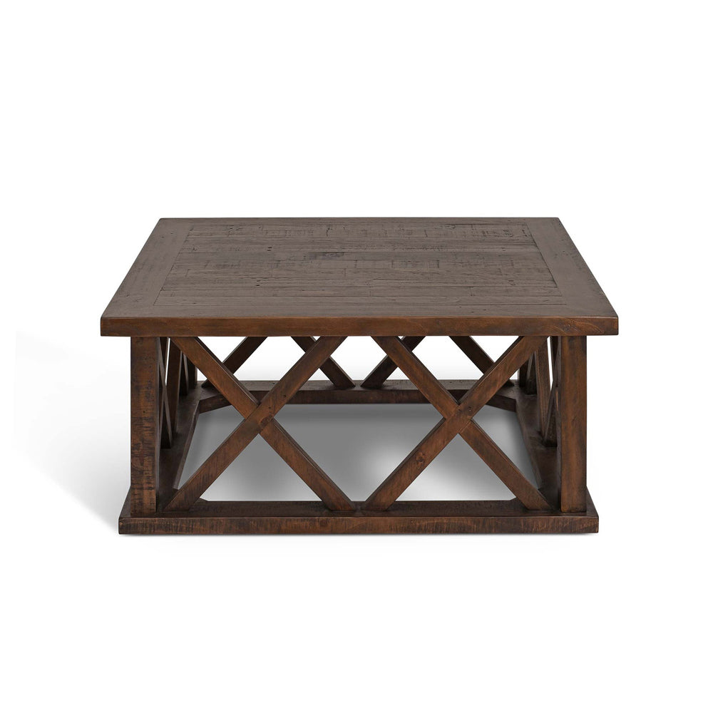 Product photograph of Garden Trading Oxhill Coffee Table Square Antique Brown from Olivia's.