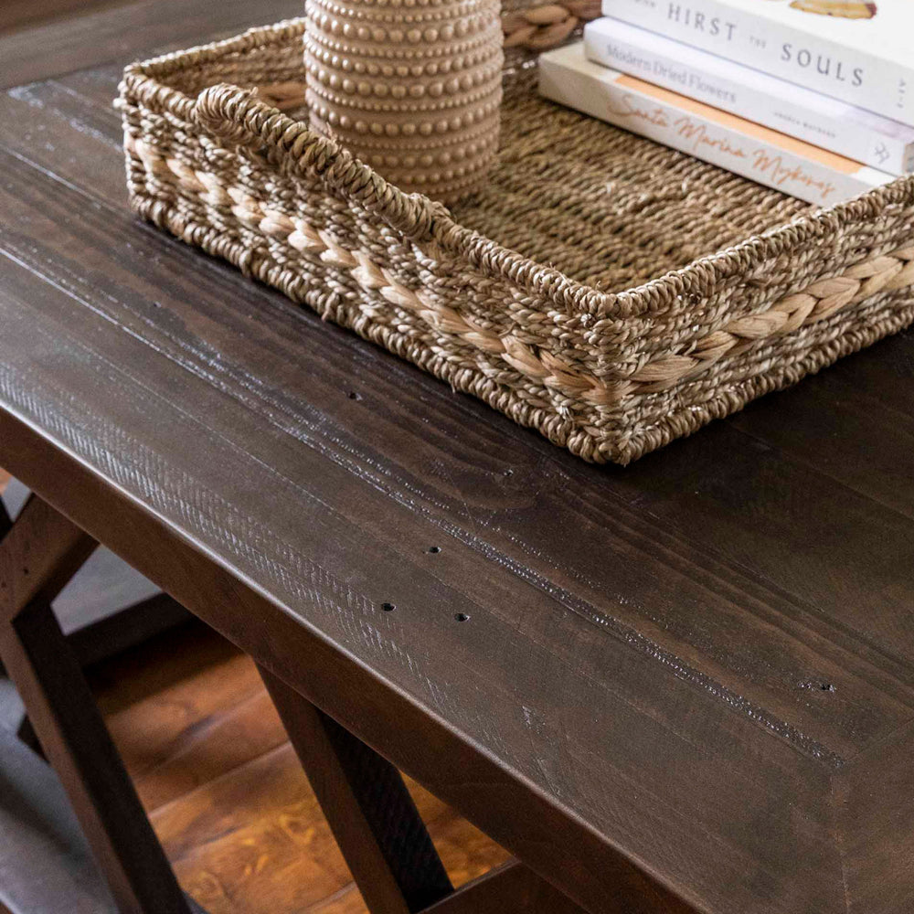 Product photograph of Garden Trading Oxhill Coffee Table Square Antique Brown from Olivia's.
