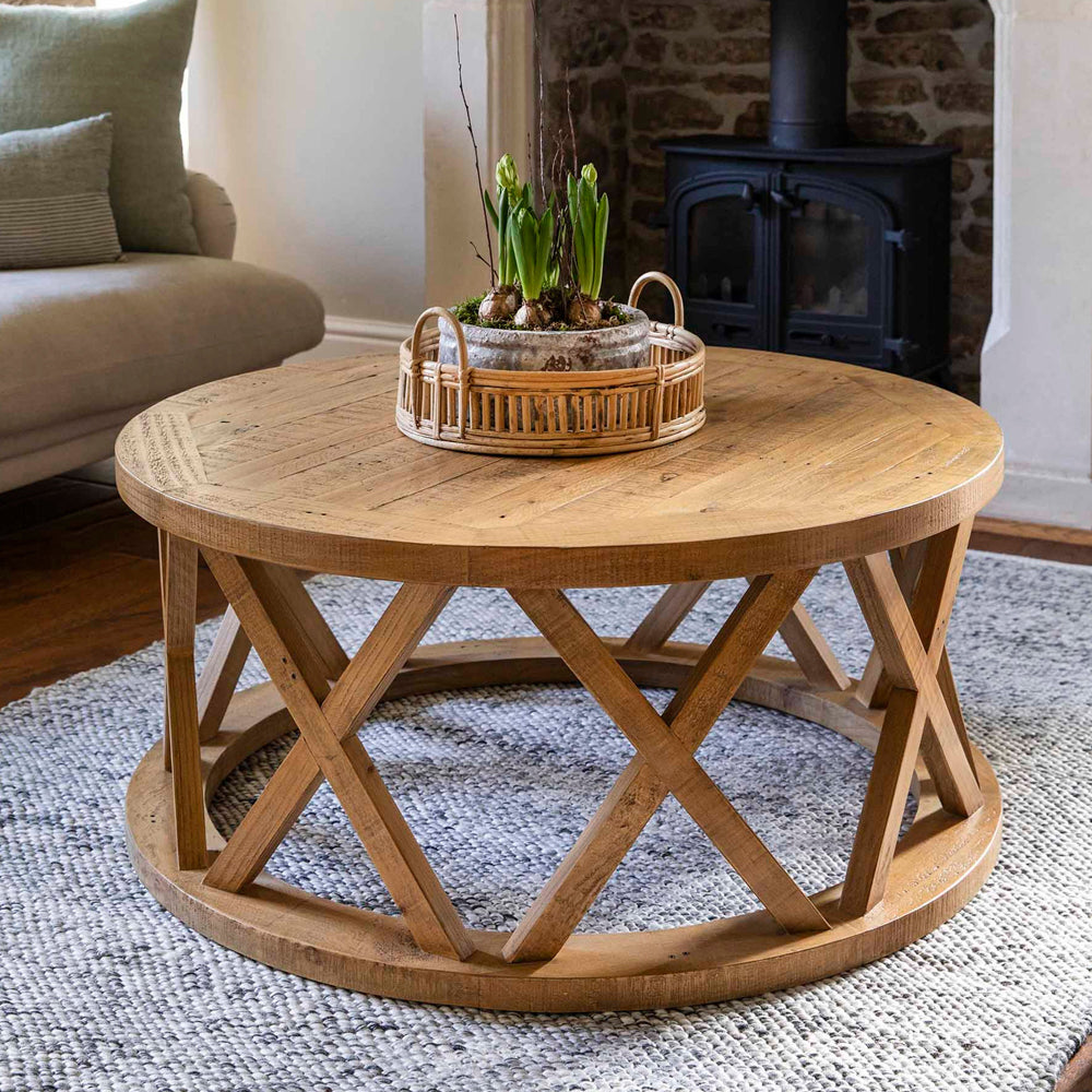 Product photograph of Garden Trading Oxhill Coffee Table Round Natural from Olivia's.