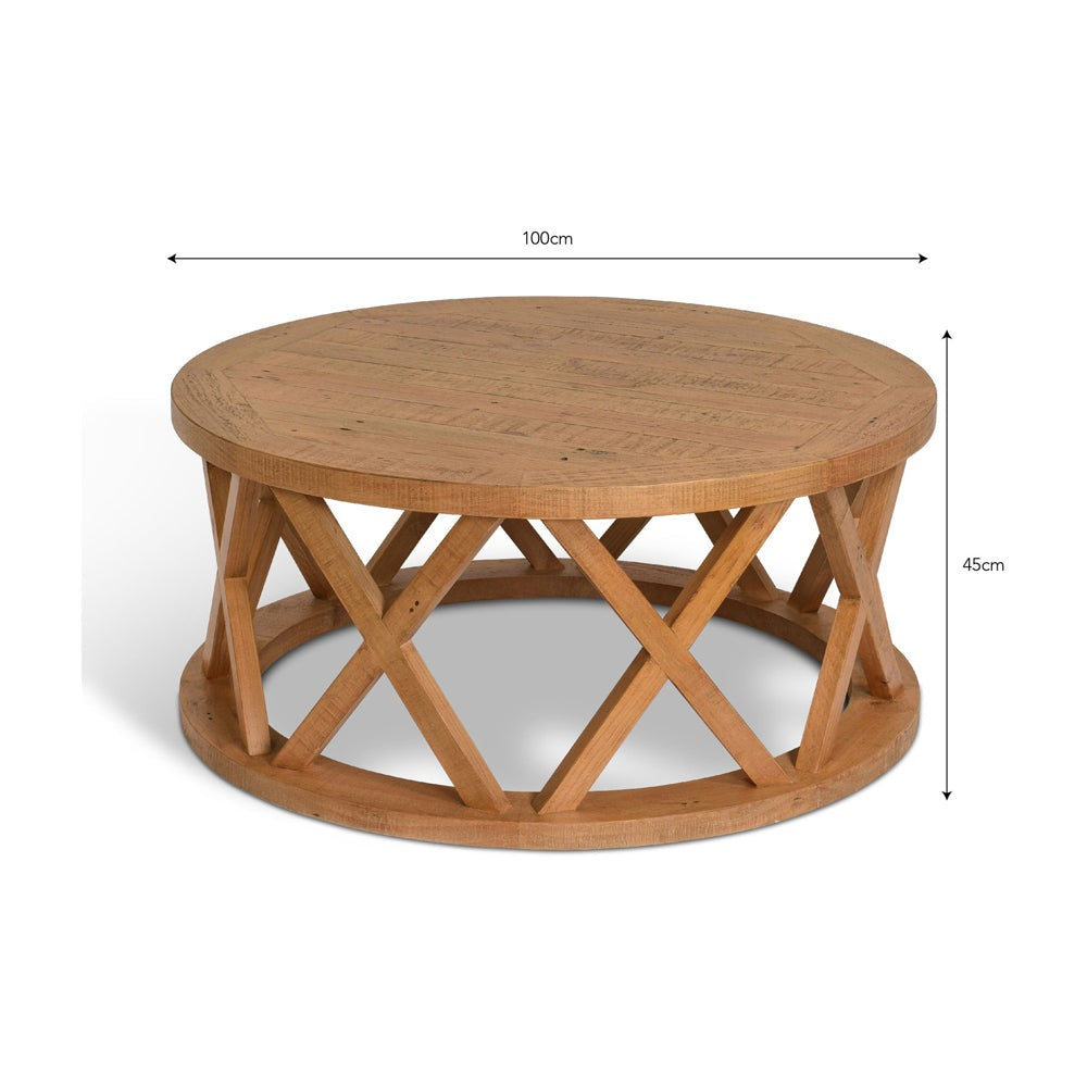 Product photograph of Garden Trading Oxhill Coffee Table Round Natural from Olivia's.