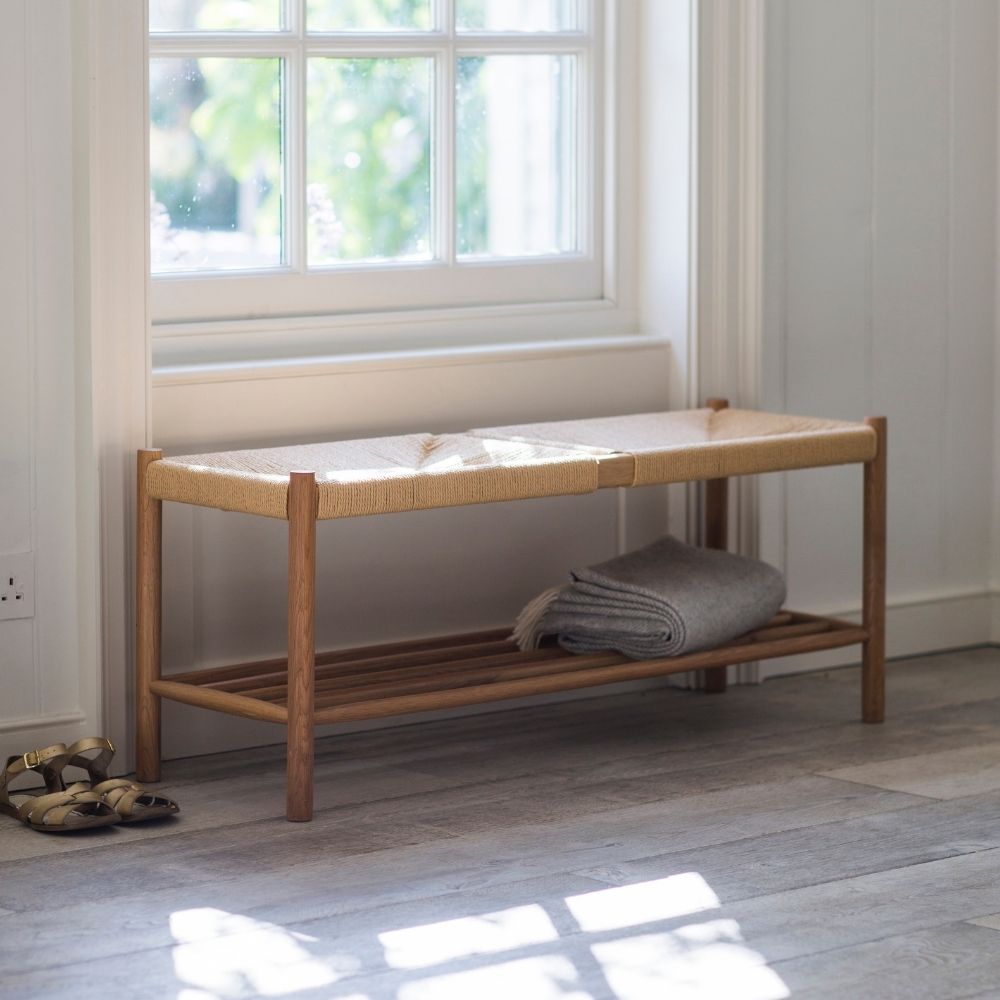 Garden Trading Longworth Hallway Bench In Natural