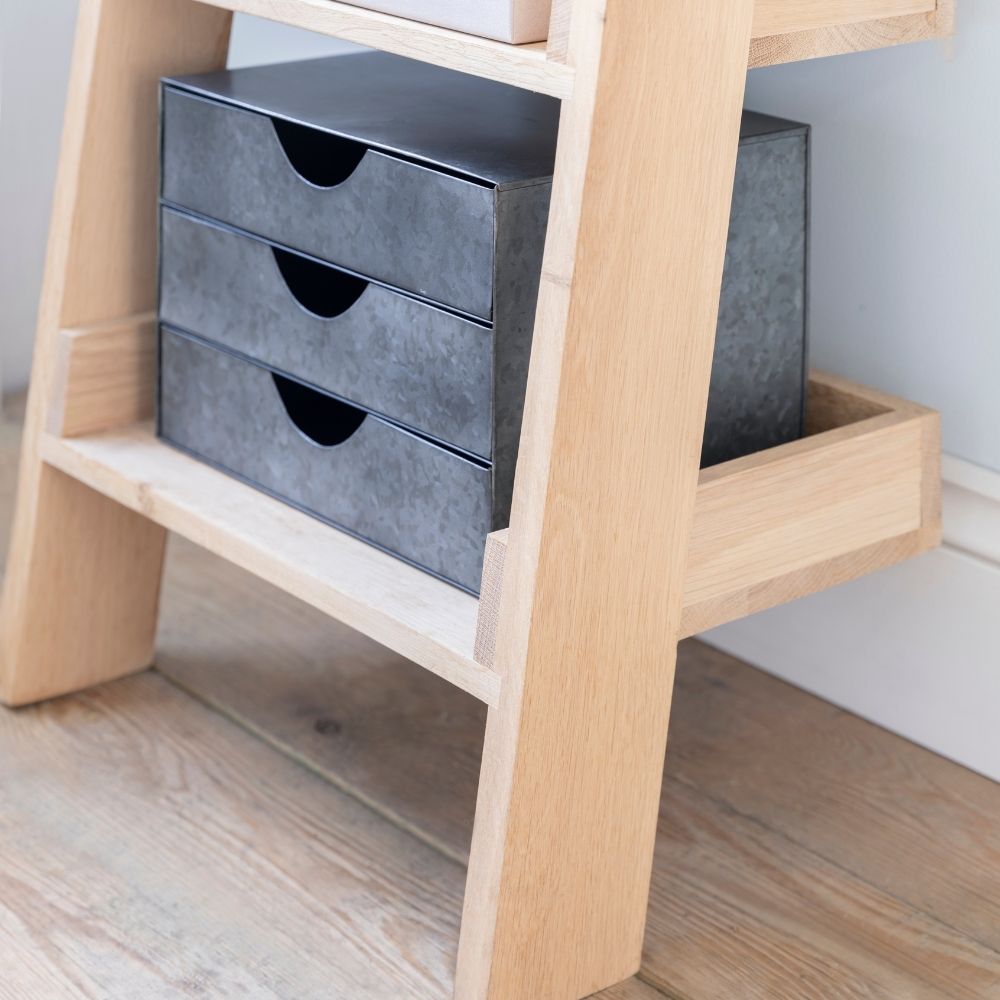 Product photograph of Garden Trading Hambledon Oak Low Shelving Unit from Olivia's.