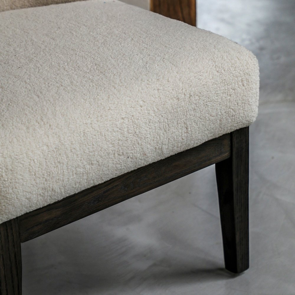 Product photograph of Gallery Interiors Beverly Chair In Vanilla from Olivia's.