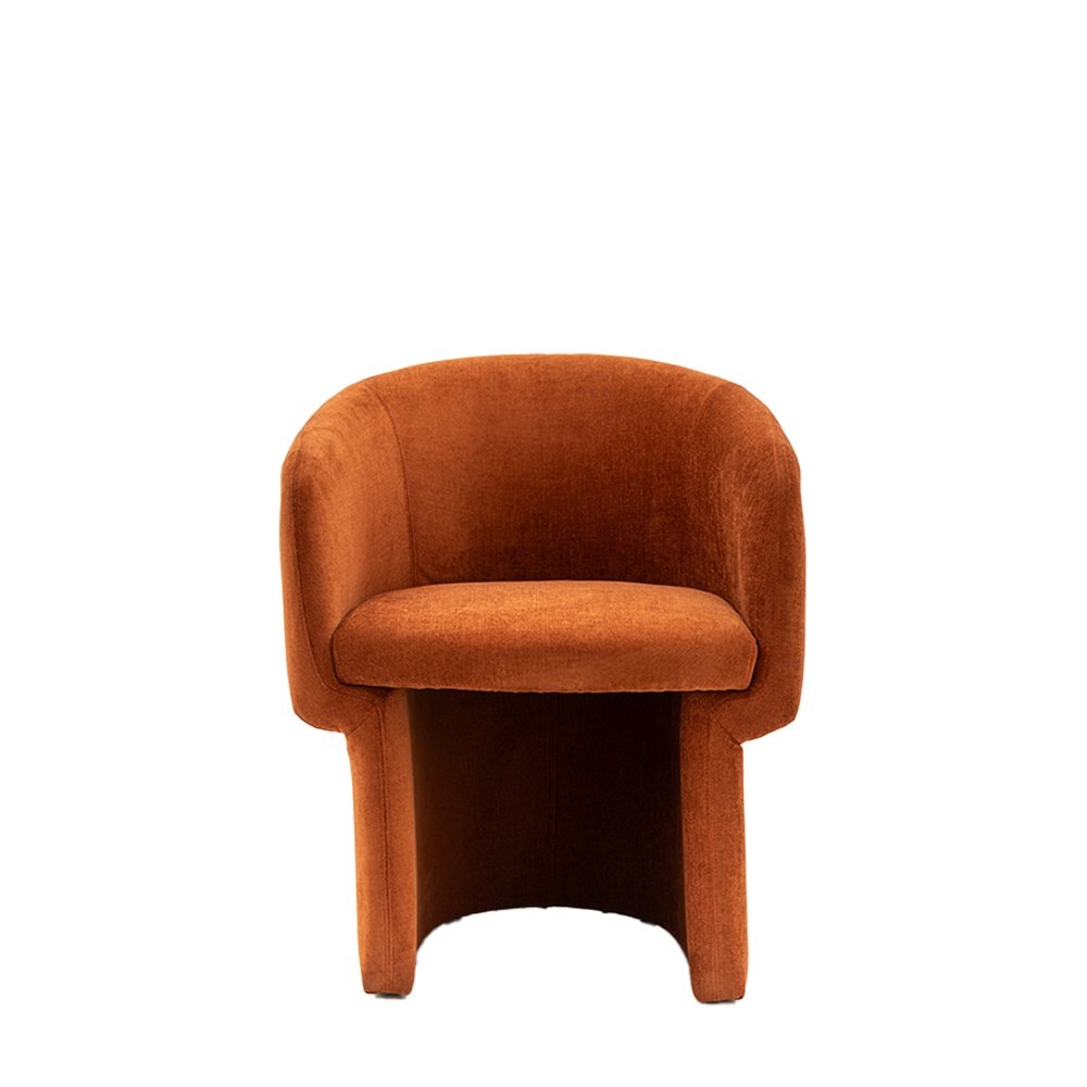 Product photograph of Gallery Interiors Haven Armchair In Rust from Olivia's