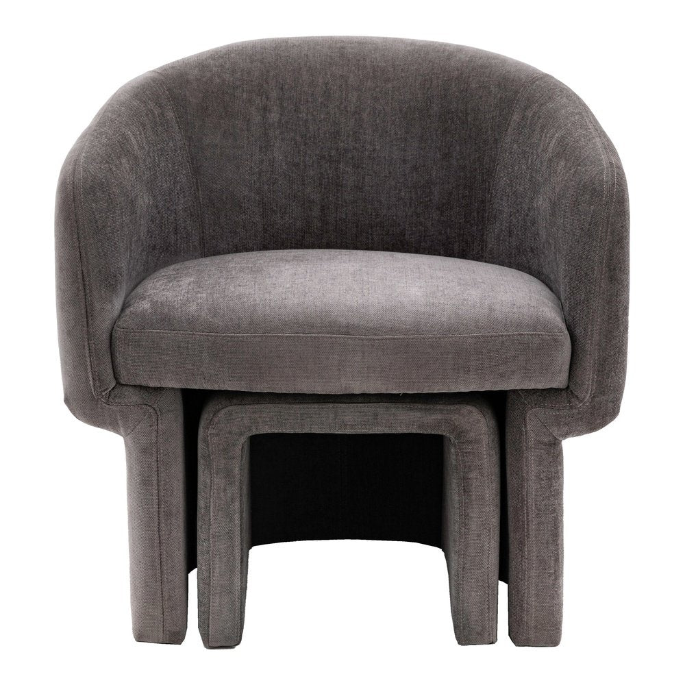 Product photograph of Gallery Interiors Alaric Armchair In Anthracite from Olivia's