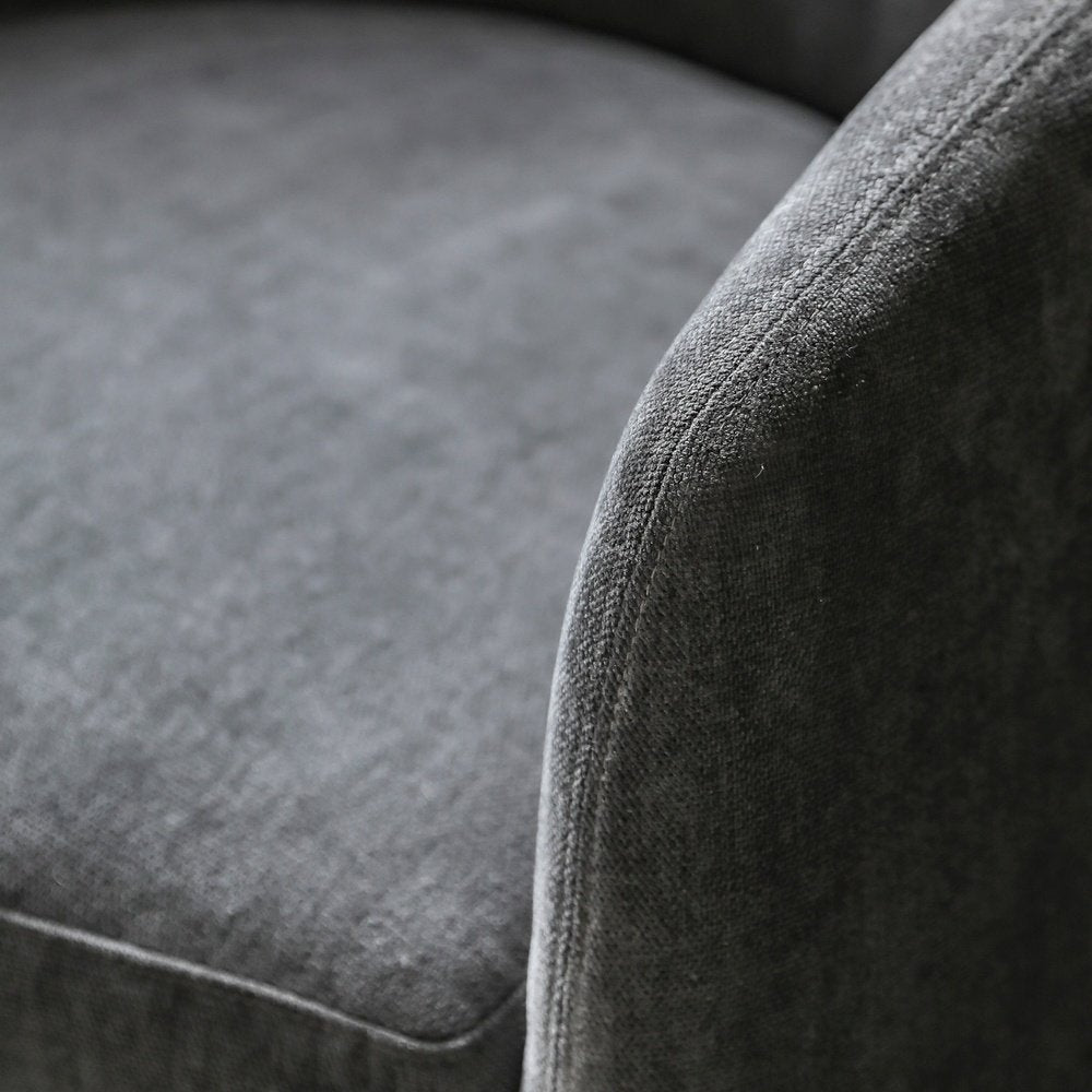 Product photograph of Gallery Interiors Alaric Armchair In Anthracite from Olivia's.