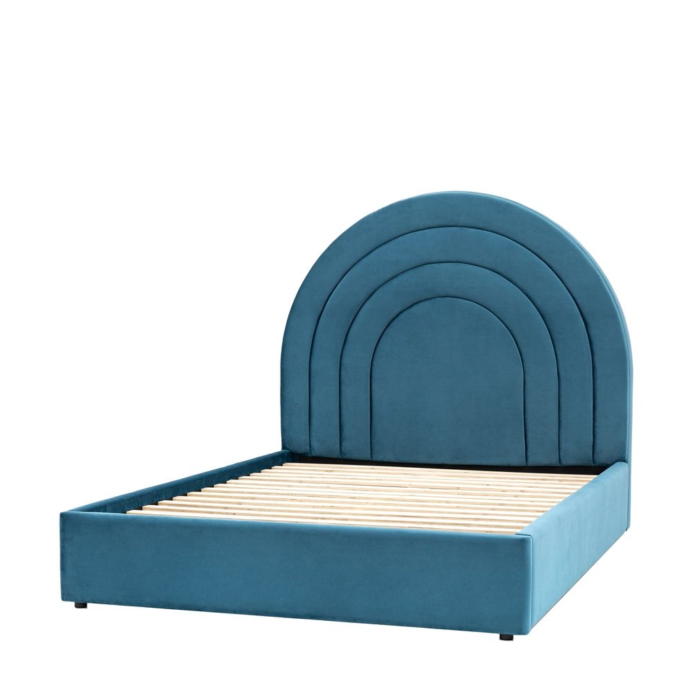 Product photograph of Gallery Interiors Arlington 5 Kingfisher Bedstead from Olivia's.