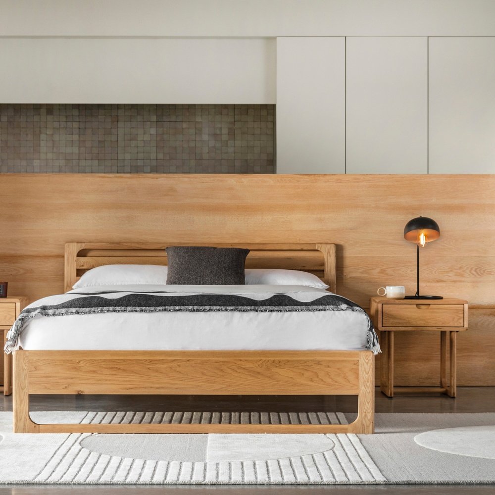 Product photograph of Gallery Interiors Croft Double Bed In Natural from Olivia's.