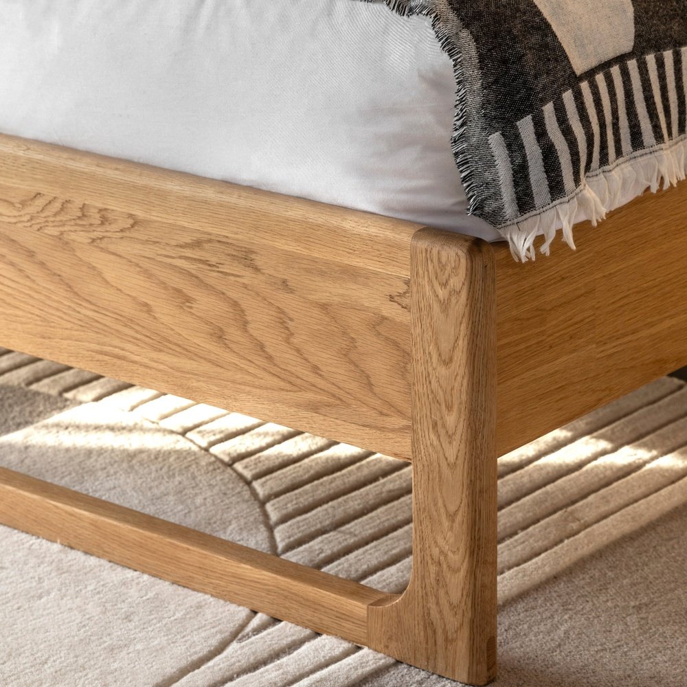 Product photograph of Gallery Interiors Croft Kingsize Bed In Natural from Olivia's.