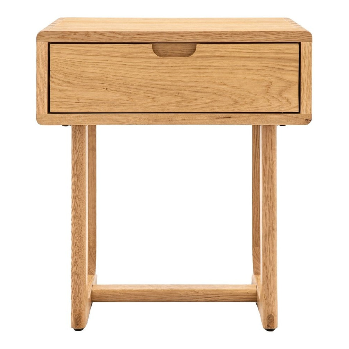 Product photograph of Gallery Interiors Croft 1 Drawer Bedside In Natural from Olivia's