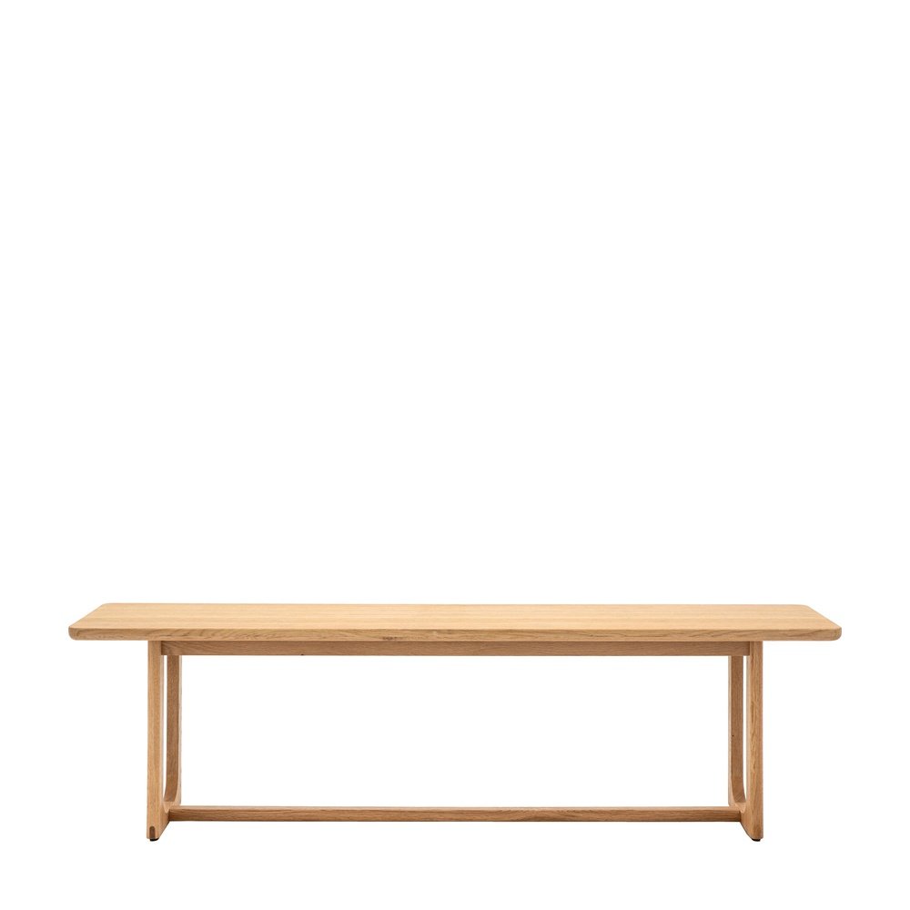 Product photograph of Gallery Interiors Croft Dining Bench In Natural from Olivia's
