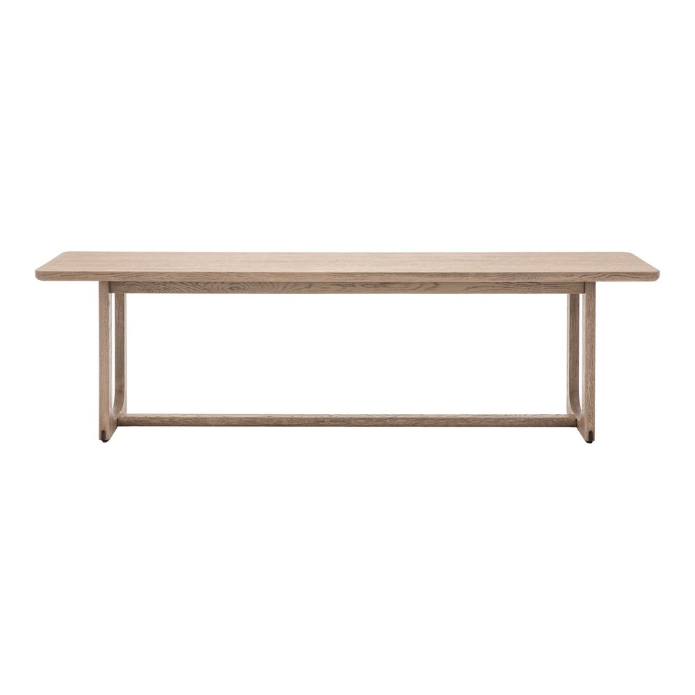 Product photograph of Gallery Interiors Croft Dining Bench In Smoke from Olivia's