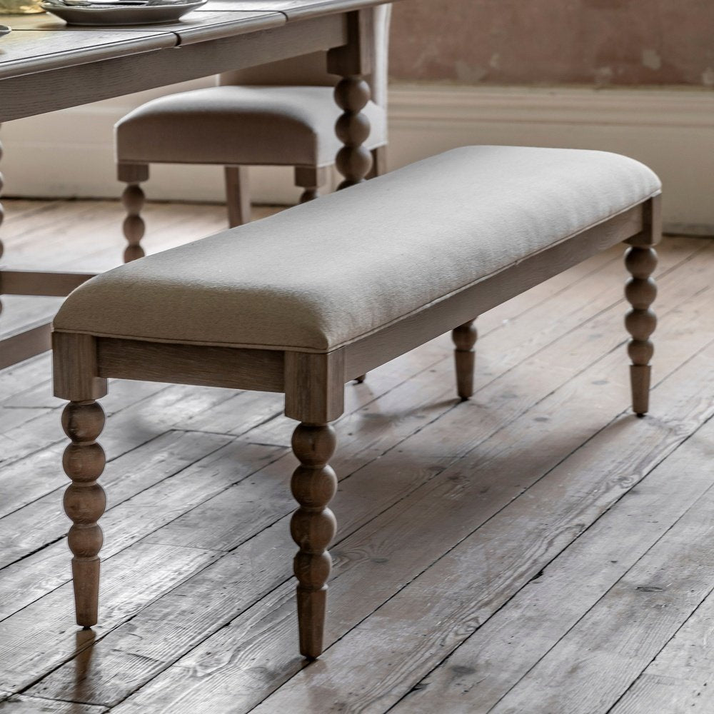 Product photograph of Gallery Interiors Abingdon Dining Bench from Olivia's.