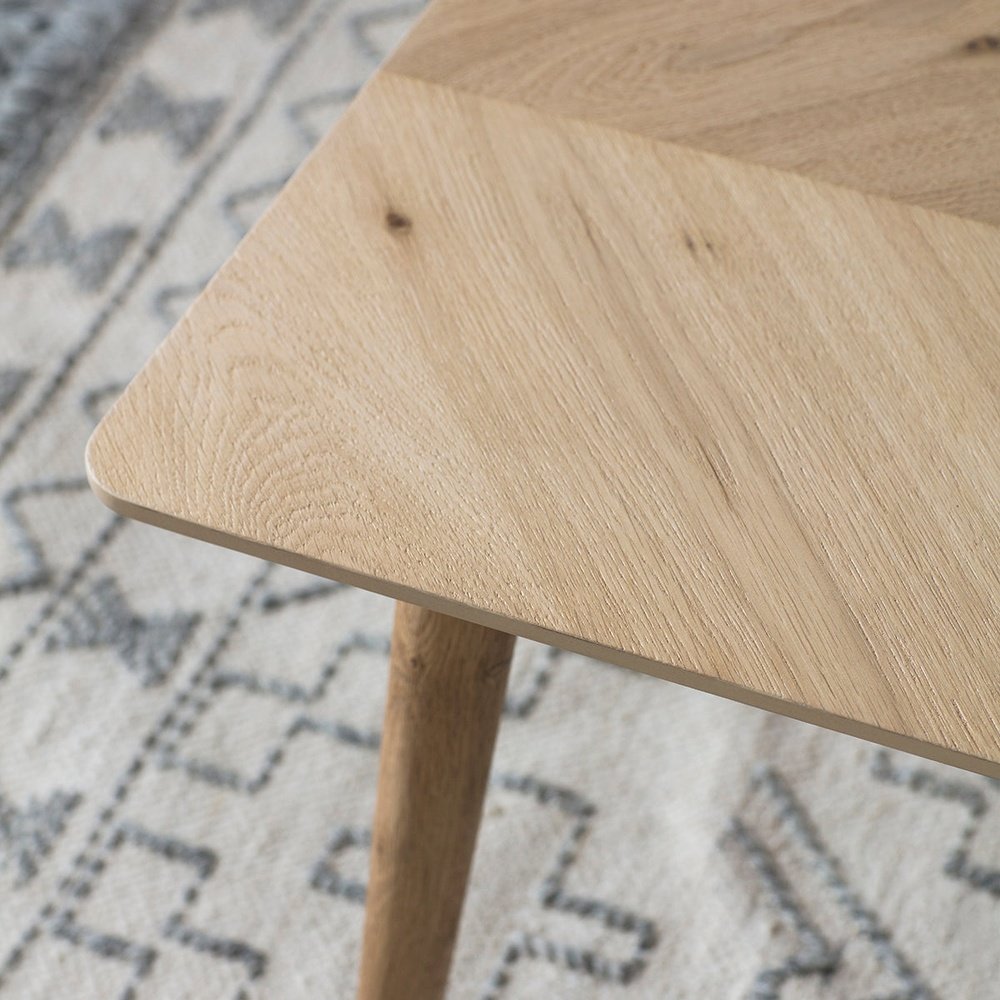 Product photograph of Gallery Interiors Milano Oak Scandi Coffee Table from Olivia's.