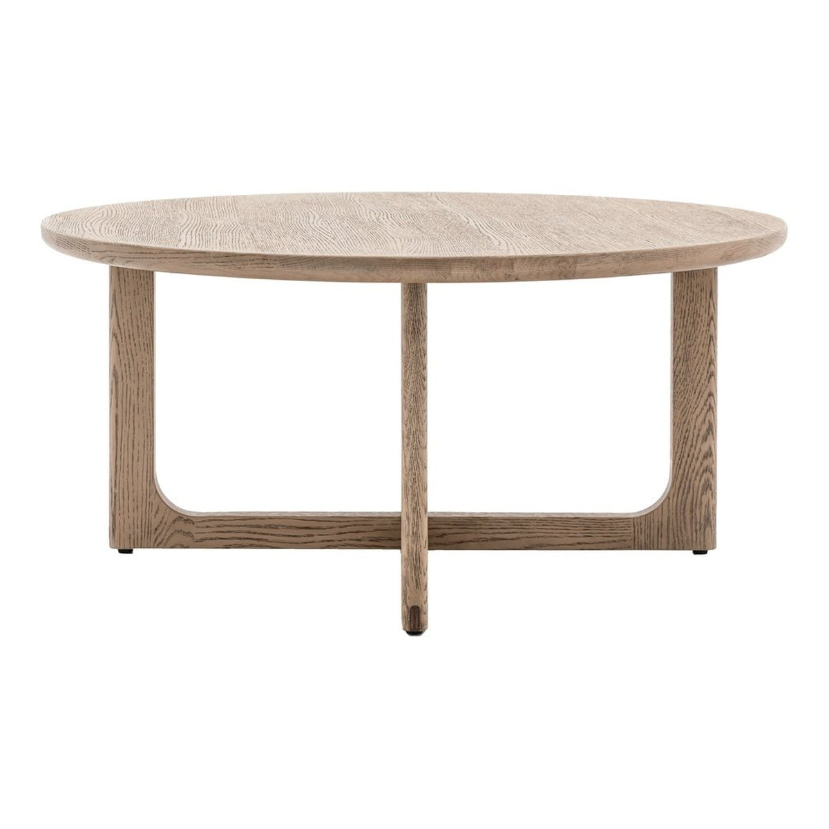 Product photograph of Gallery Interiors Croft Round Coffee Table In Smoke from Olivia's