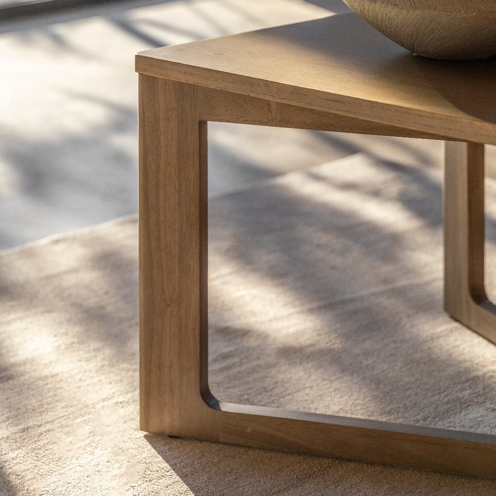 Product photograph of Gallery Interiors Panelled Coffee Table from Olivia's.