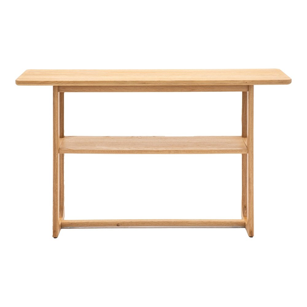 Product photograph of Gallery Interiors Croft Console Table In Natural from Olivia's