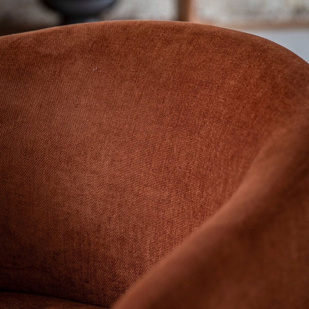 Product photograph of Gallery Interiors Haven Armchair In Rust from Olivia's.