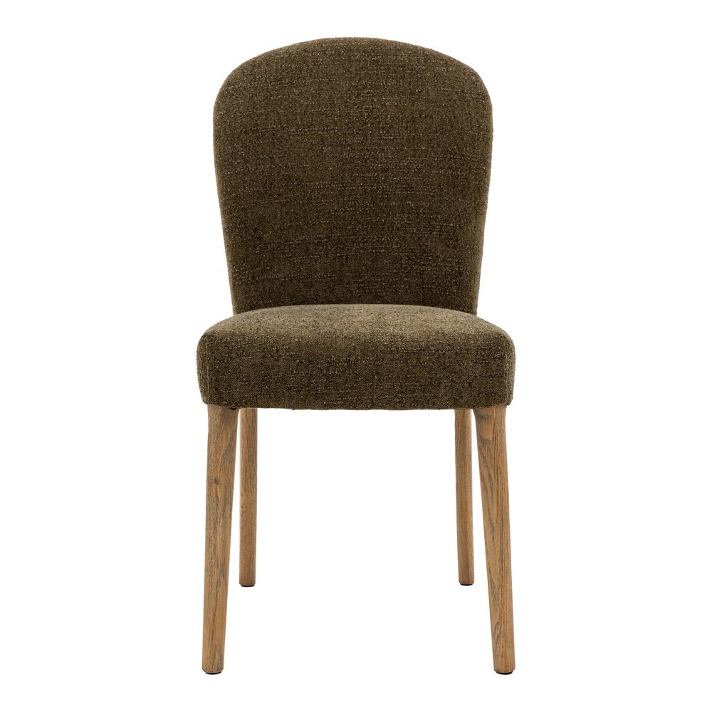 Product photograph of Gallery Interiors Cobal Set Of 2 Dining Chairs In Moss Green from Olivia's