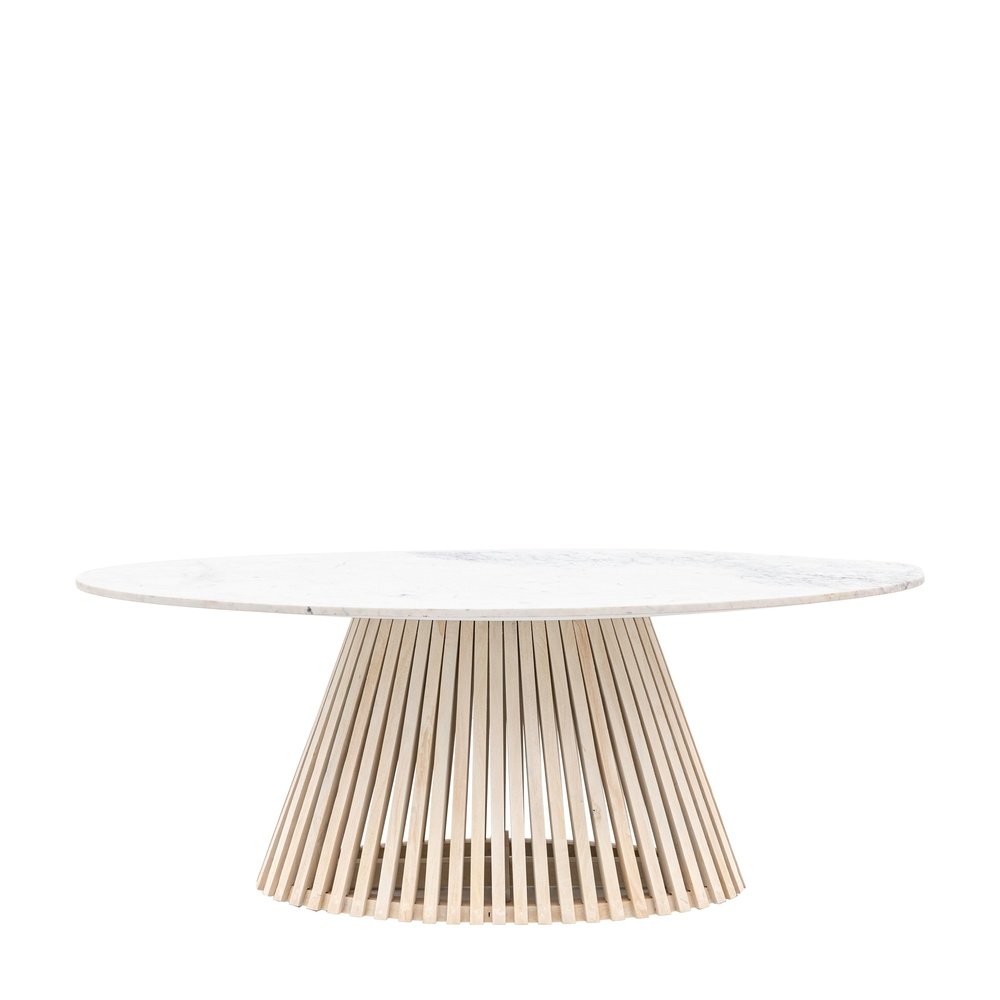 Product photograph of Gallery Interiors Sorrento Oval Dining Table from Olivia's