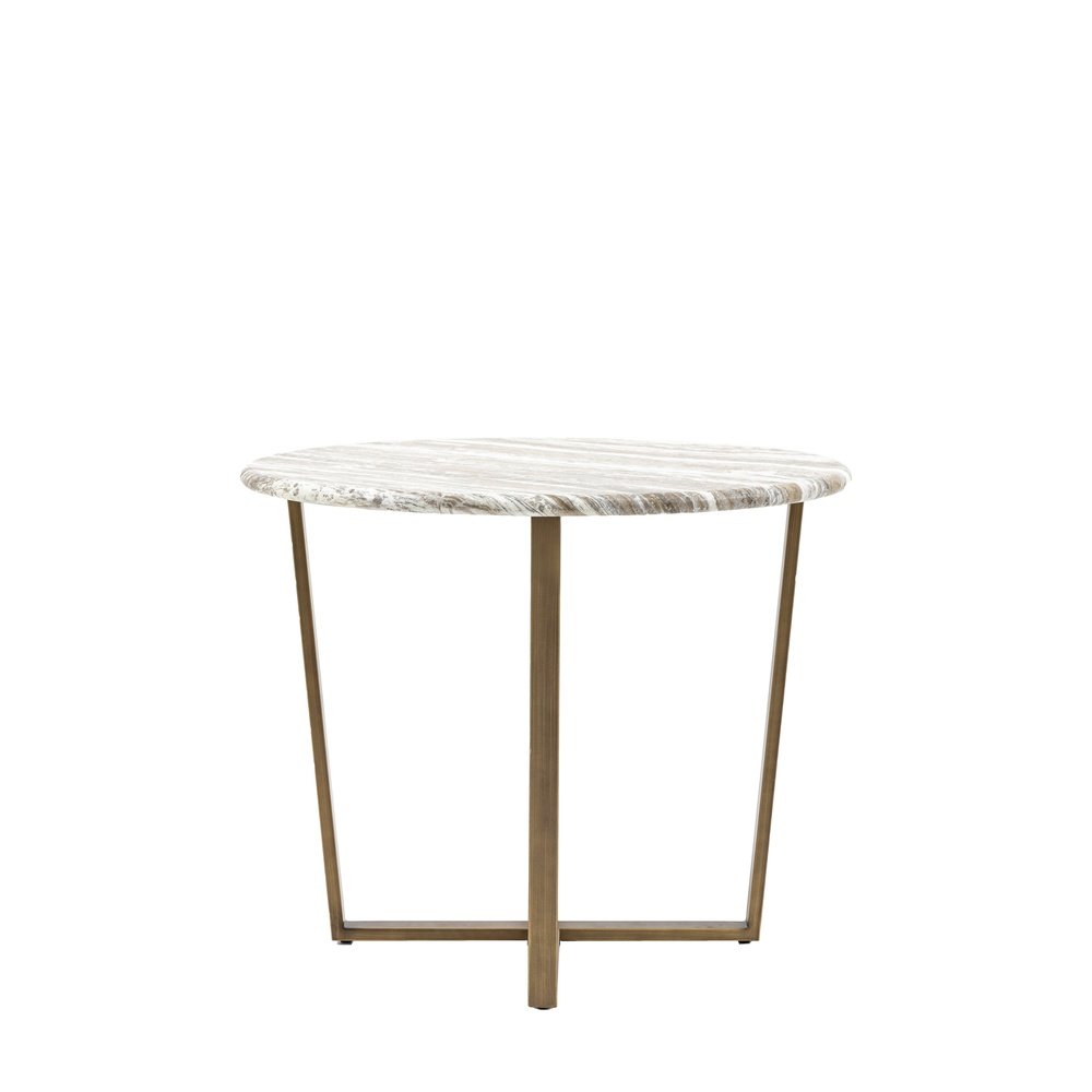 Product photograph of Gallery Interiors Rondo Round Dining Table from Olivia's