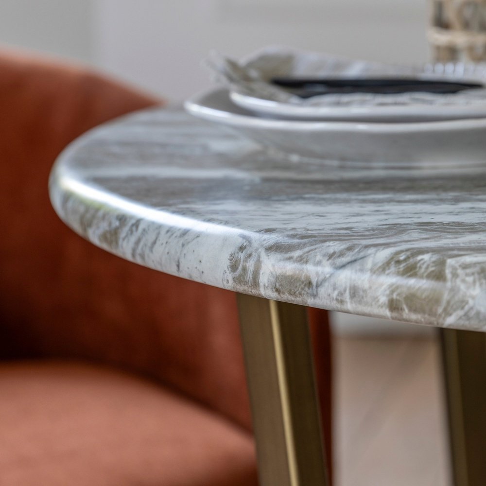 Product photograph of Gallery Interiors Rondo Round Dining Table from Olivia's.