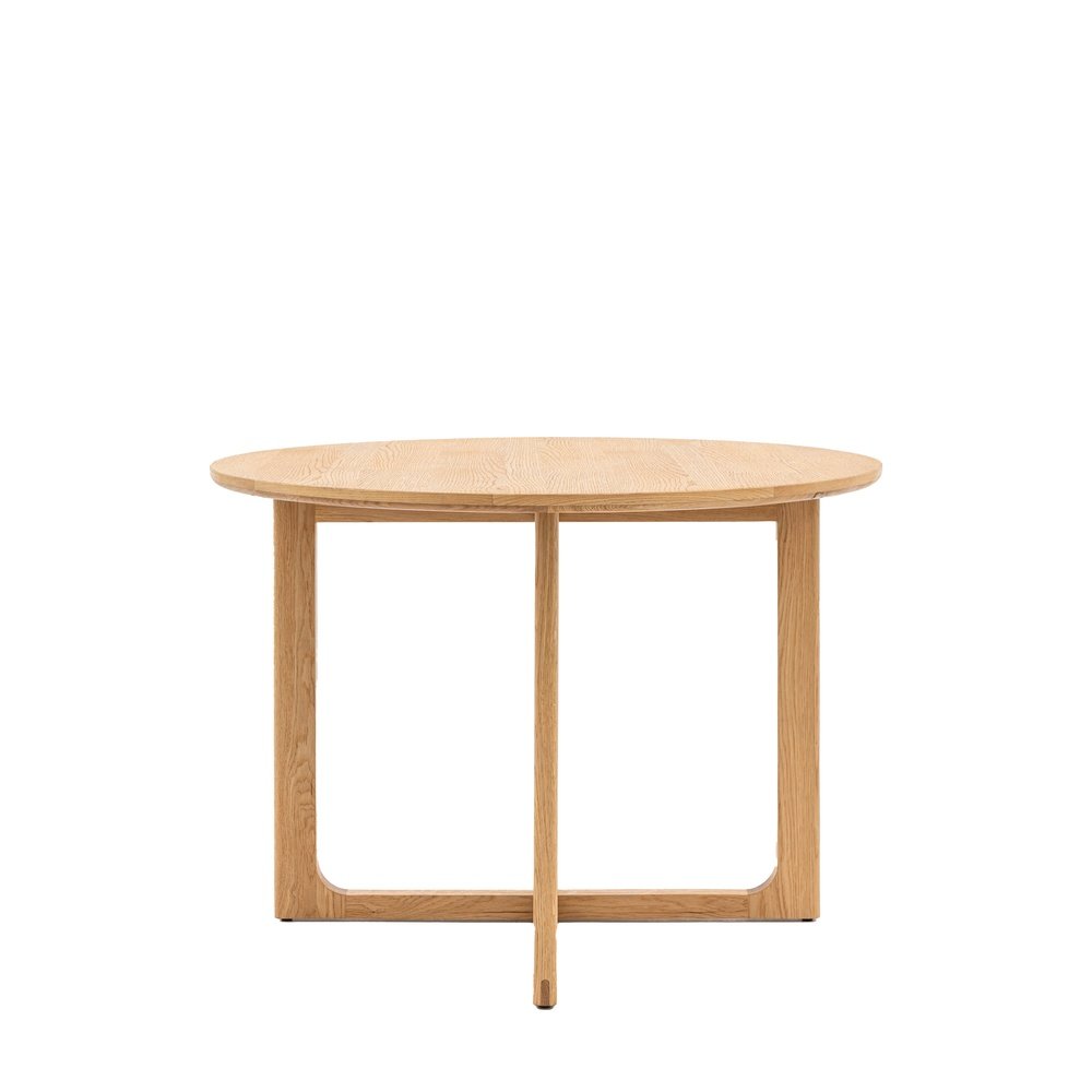 Product photograph of Gallery Interiors Croft Round Dining Table In Natural from Olivia's