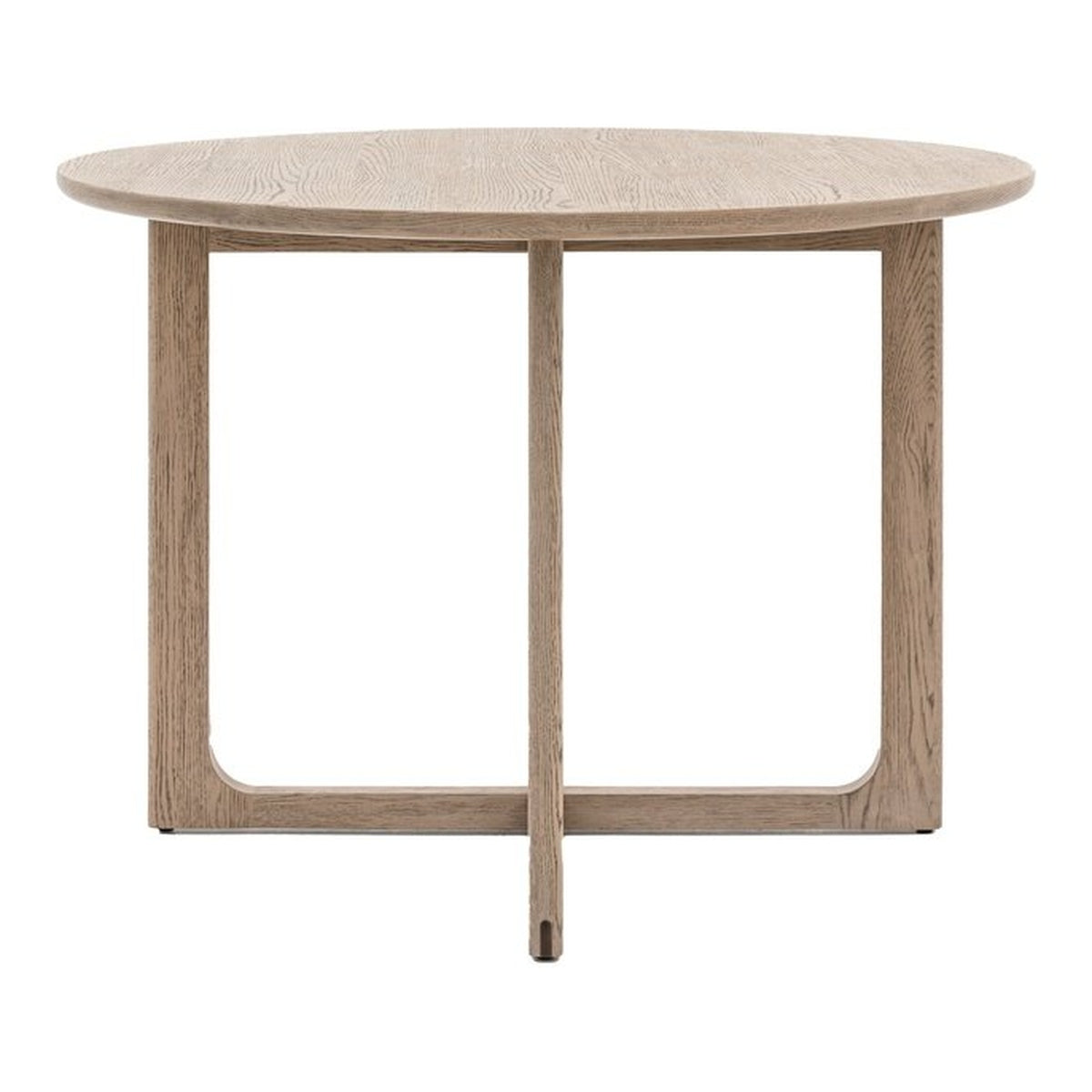 Product photograph of Gallery Interiors Croft Round Dining Table In Smoke from Olivia's