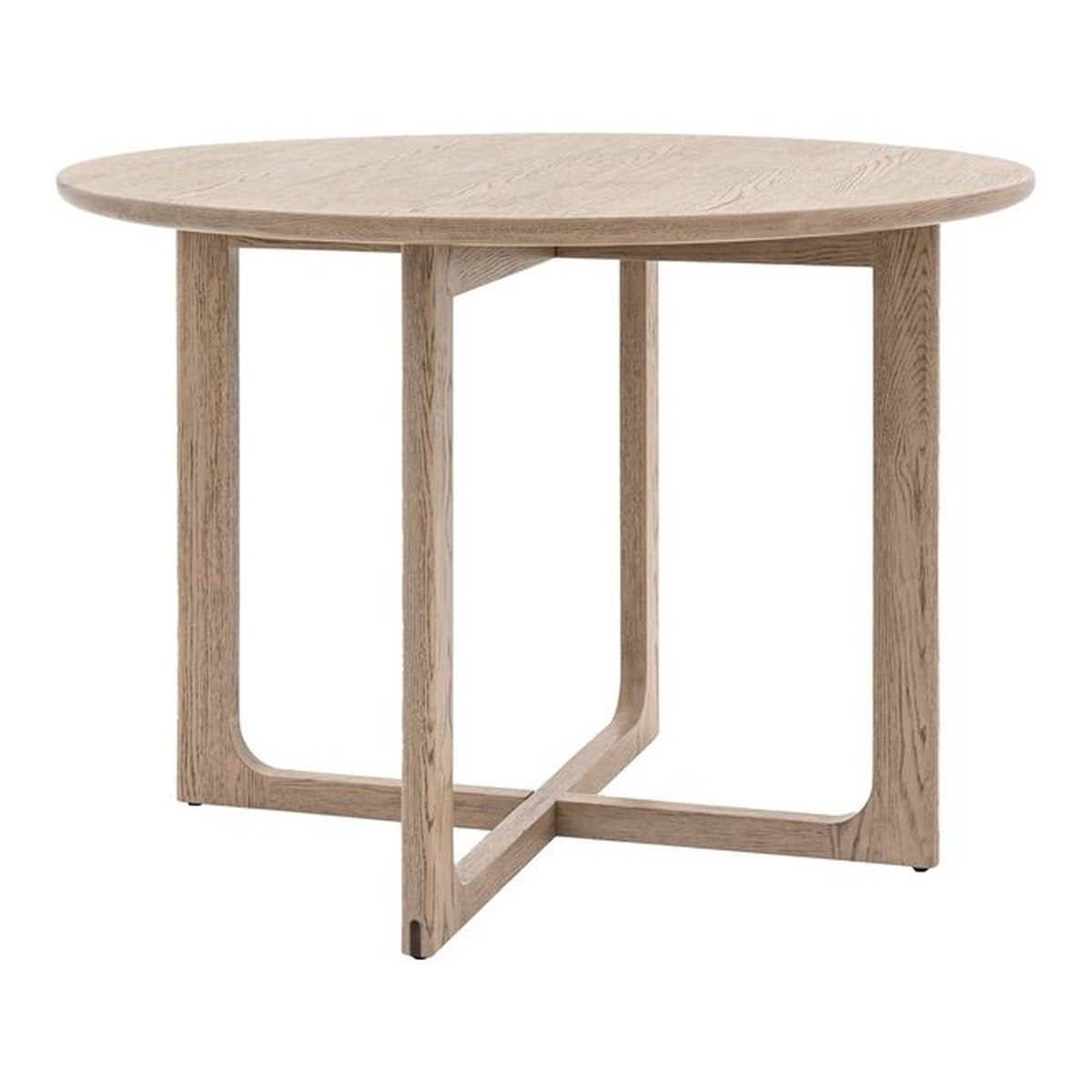 Product photograph of Gallery Interiors Croft Round Dining Table In Smoke from Olivia's.