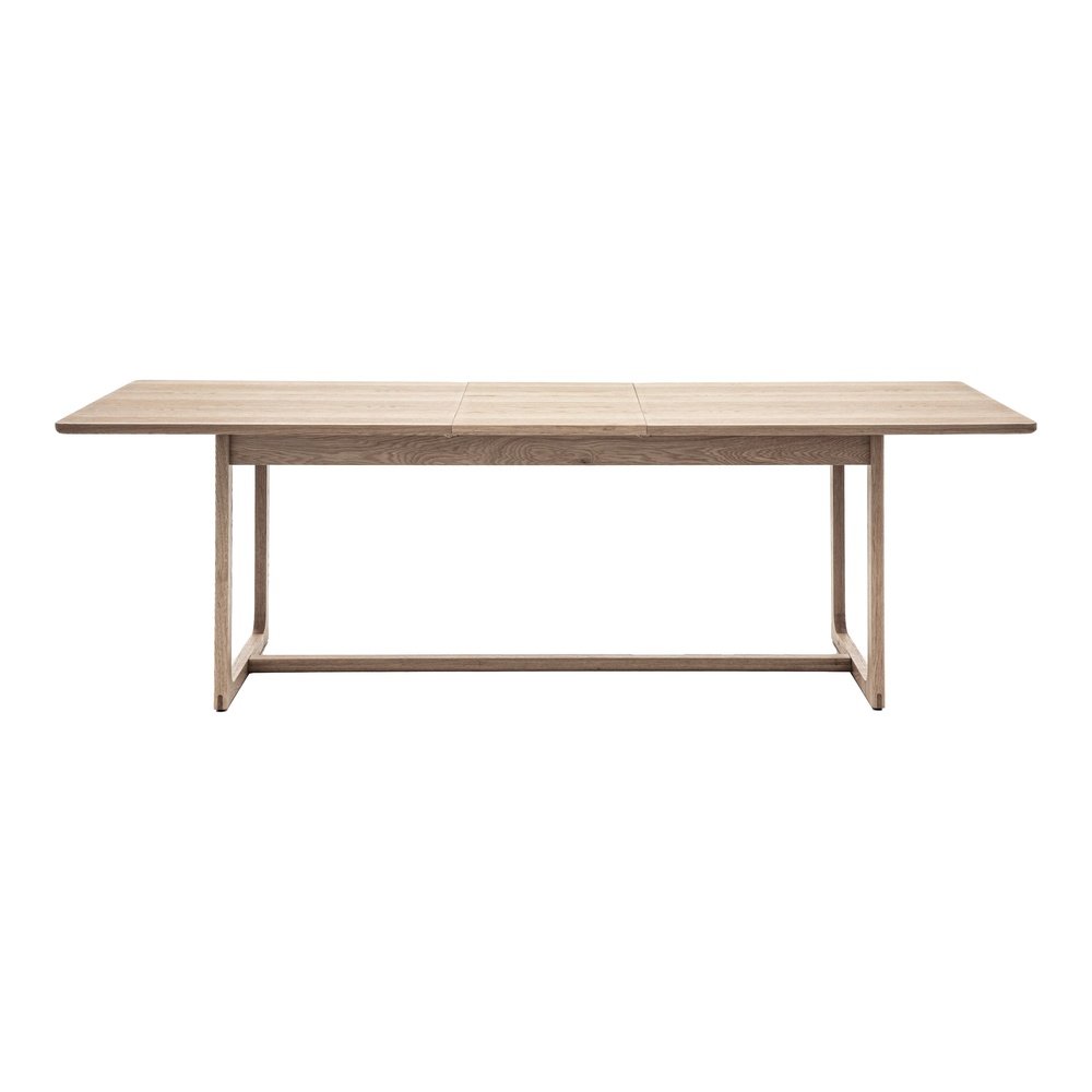 Product photograph of Gallery Interiors Croft Extendable Dining Table In Smoke from Olivia's