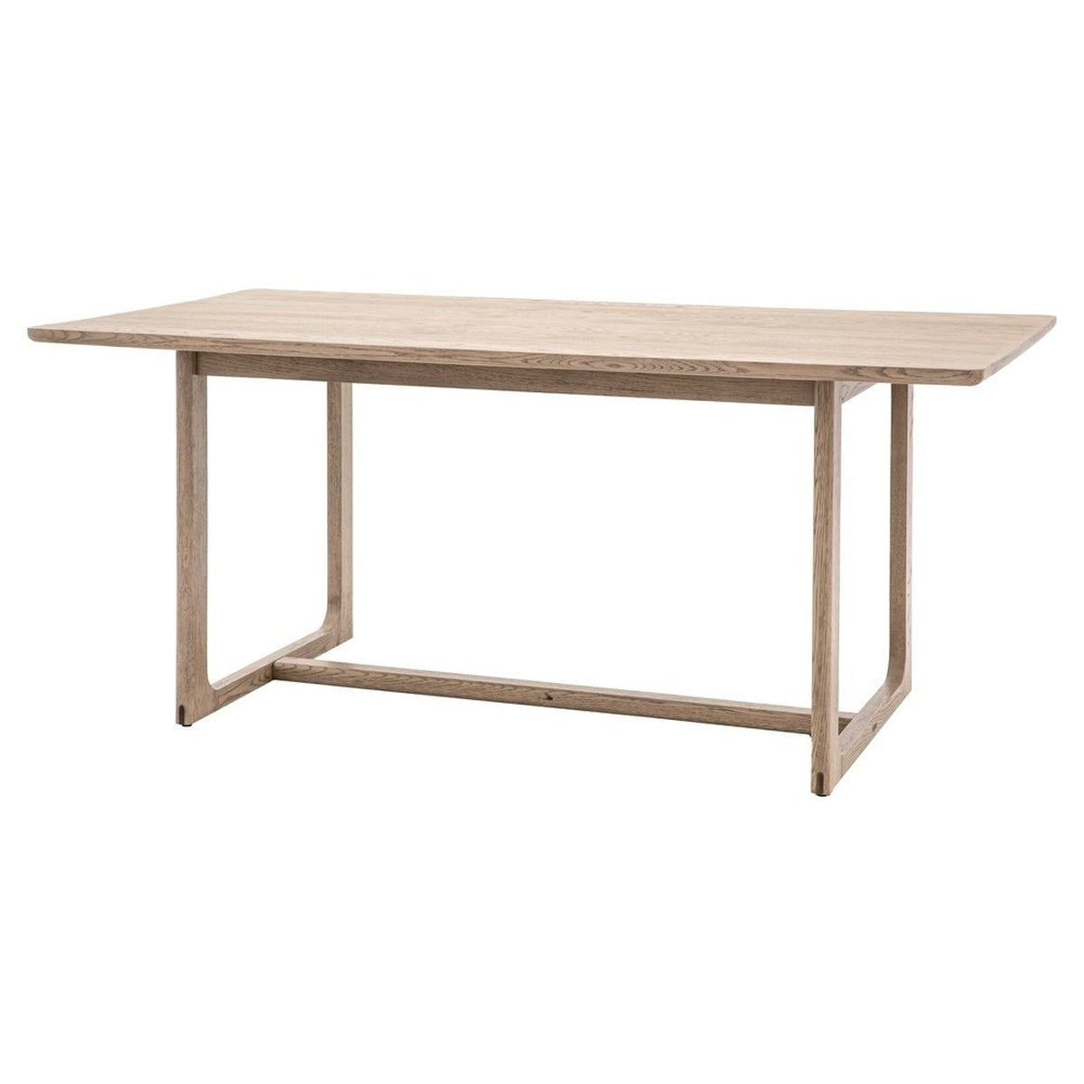 Product photograph of Gallery Interiors Croft Dining Table In Smoke from Olivia's.