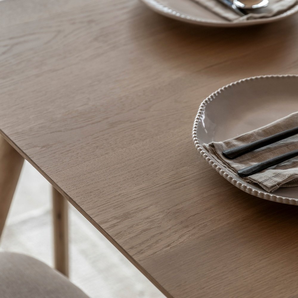 Product photograph of Gallery Interiors Alston Rectangle Dining Table In Natural from Olivia's.