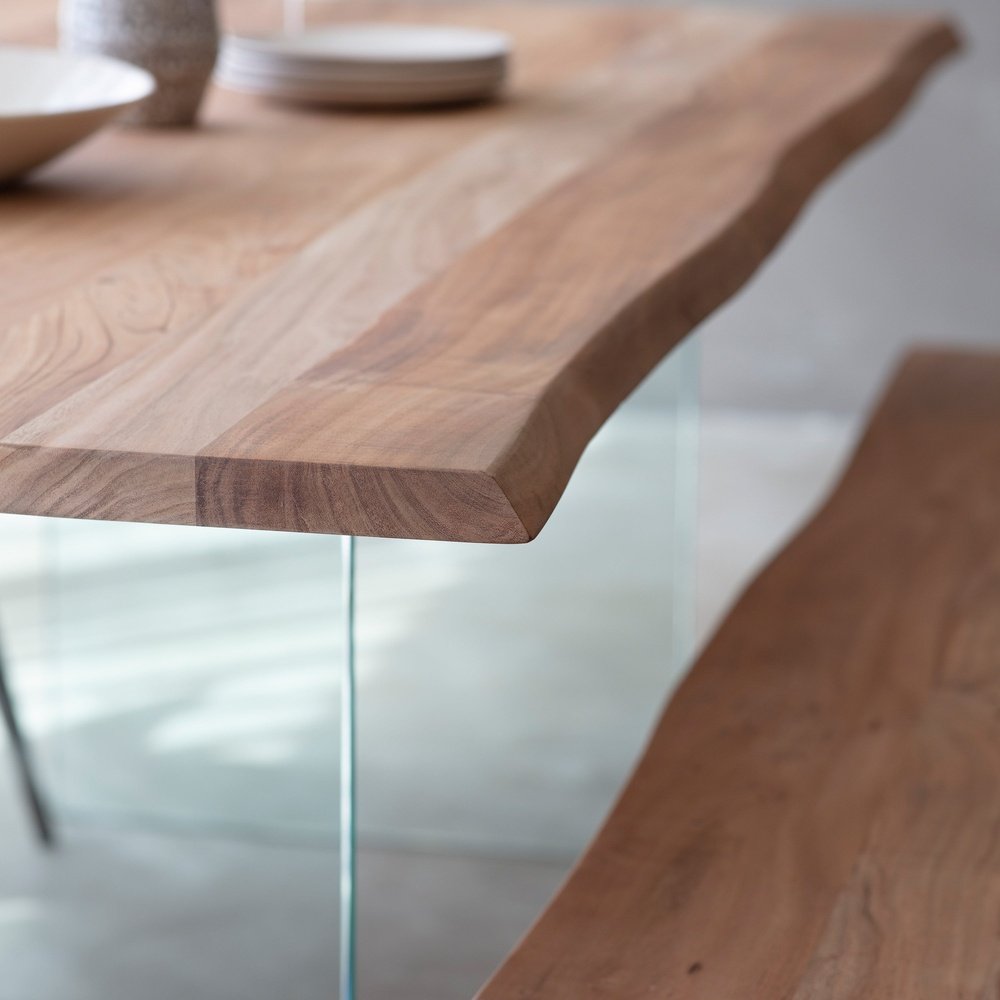 Product photograph of Gallery Interiors Ferndale Large 6 Seater Dining Table from Olivia's.