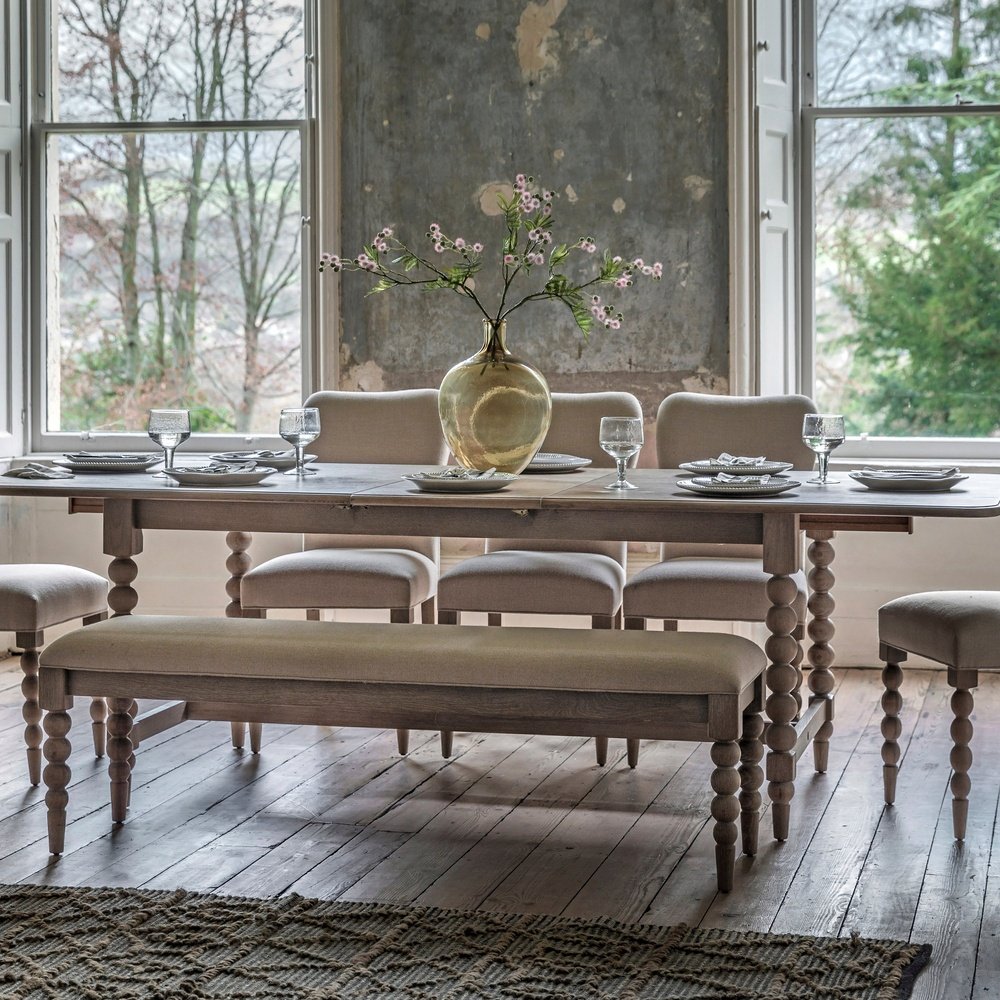 Product photograph of Gallery Interiors Abingdon Extendable Dining Table from Olivia's.