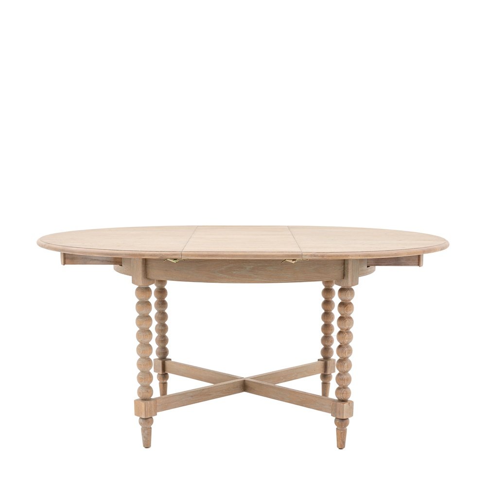 Gallery Interiors Abingdon Round Extendable Dining Table