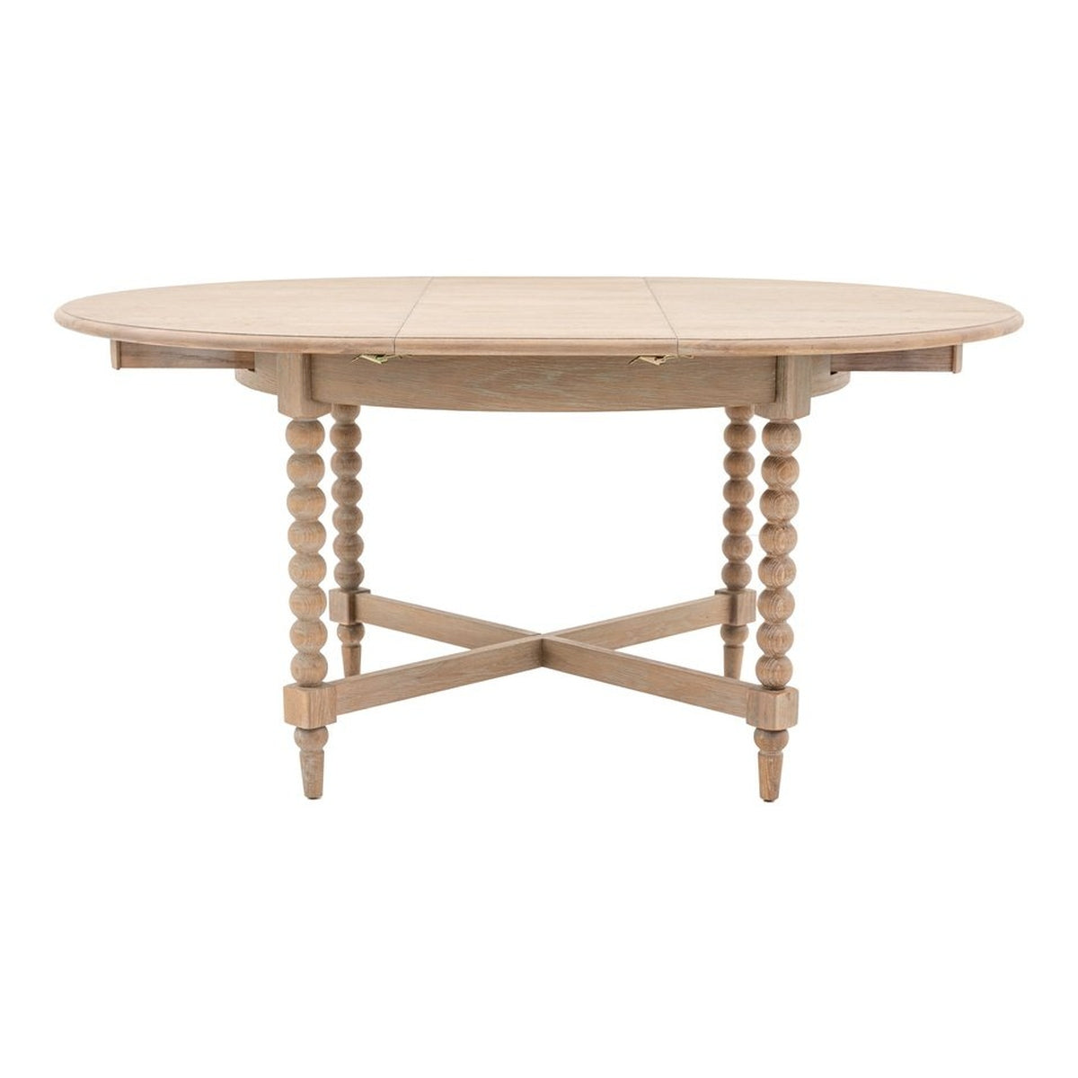 Product photograph of Gallery Interiors Abingdon Round Extendable Dining Table from Olivia's
