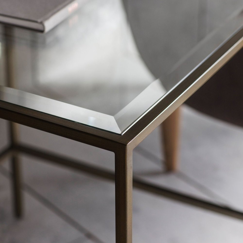 Product photograph of Gallery Interiors Rothbury Side Table In Bronze from Olivia's.