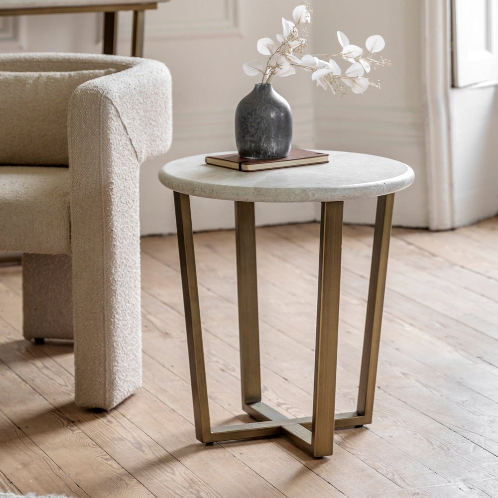 Product photograph of Gallery Interiors Dover Side Table from Olivia's.