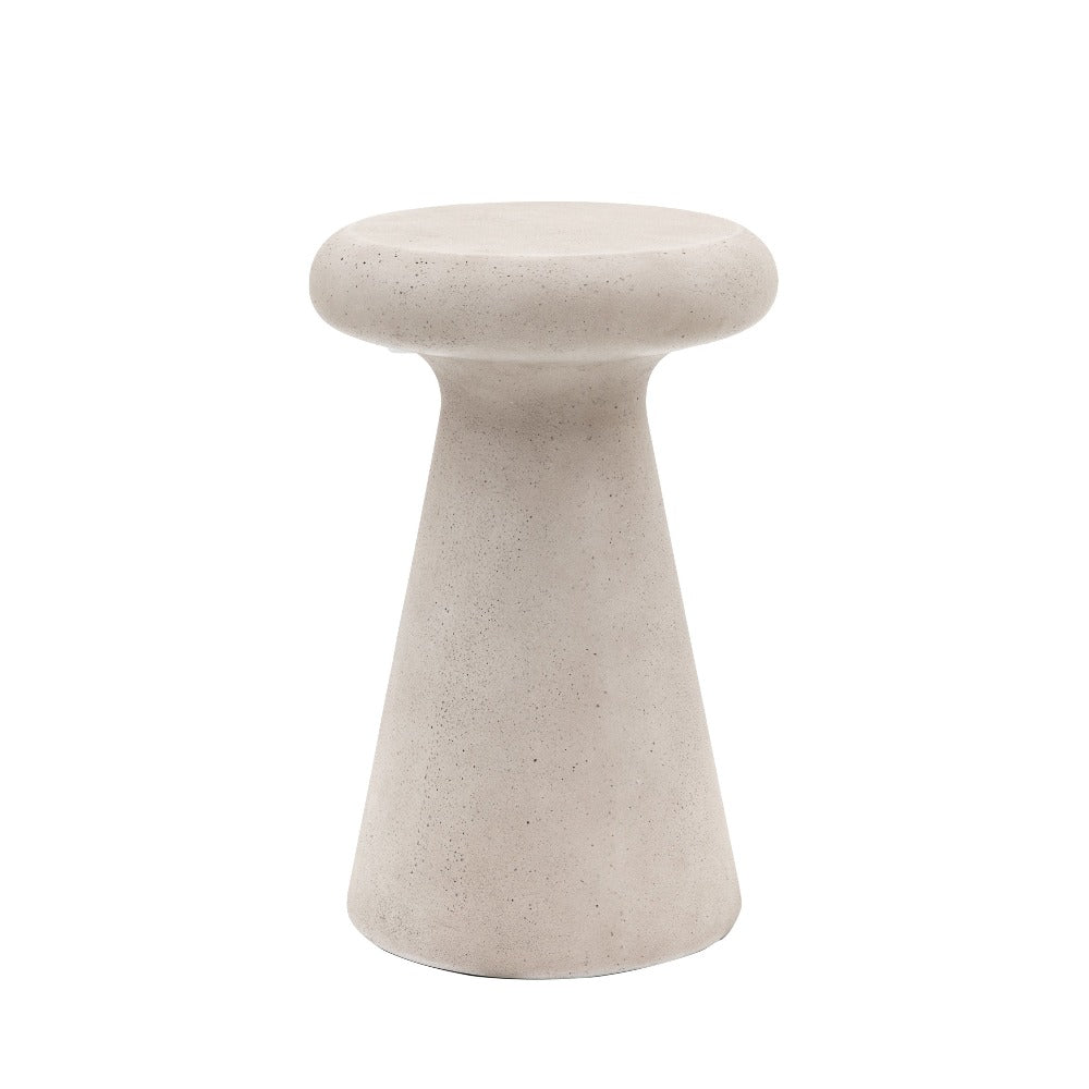 Product photograph of Gallery Interiors Eversley Side Table In Concrete from Olivia's