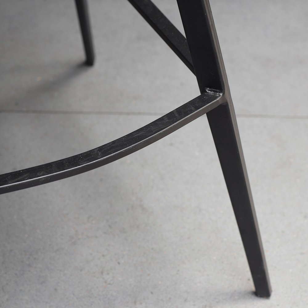 Product photograph of Gallery Interiors 2x Palmer Grey Leather Bar Stool from Olivia's.