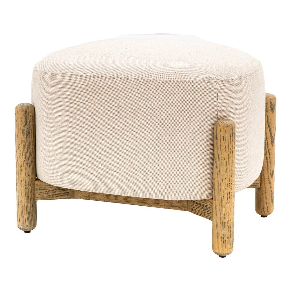 Product photograph of Gallery Interiors Selhurst Footstool In Natural from Olivia's.