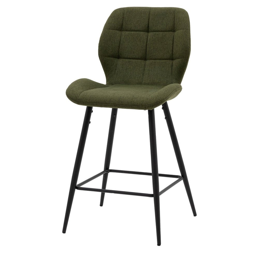 Product photograph of Gallery Interiors Winton Set Of 2 Stools In Bottle Green from Olivia's