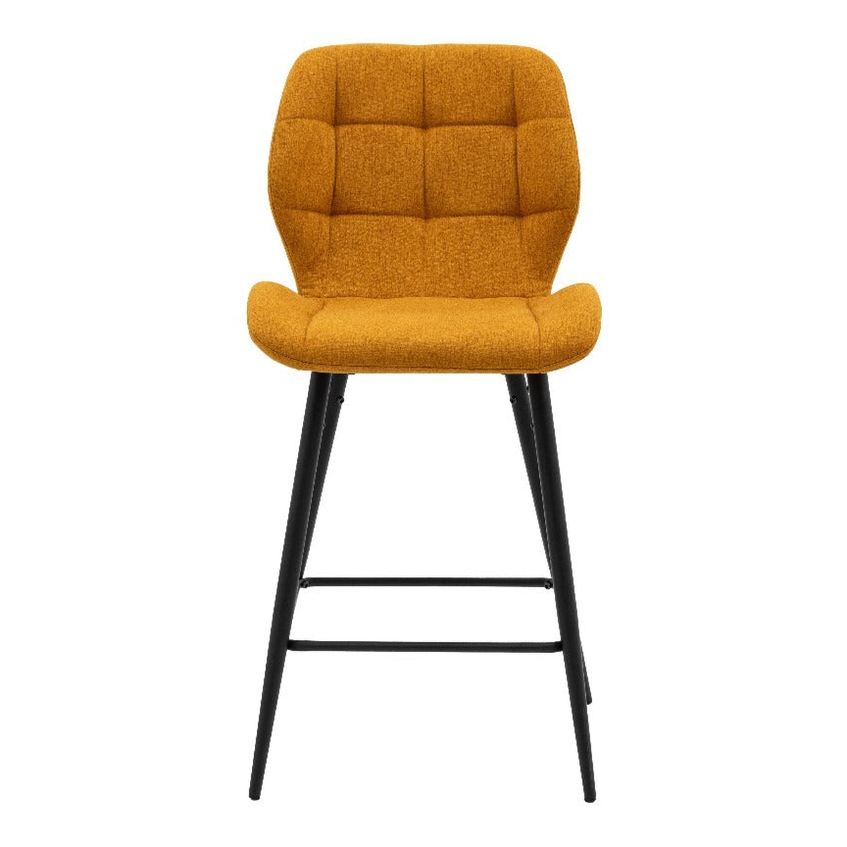 Product photograph of Gallery Interiors Winton Set Of 2 Stools In Saffron from Olivia's.