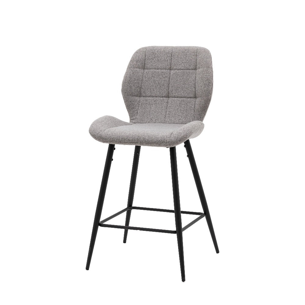 Product photograph of Gallery Interiors Winton Set Of 2 Stools In Light Grey from Olivia's