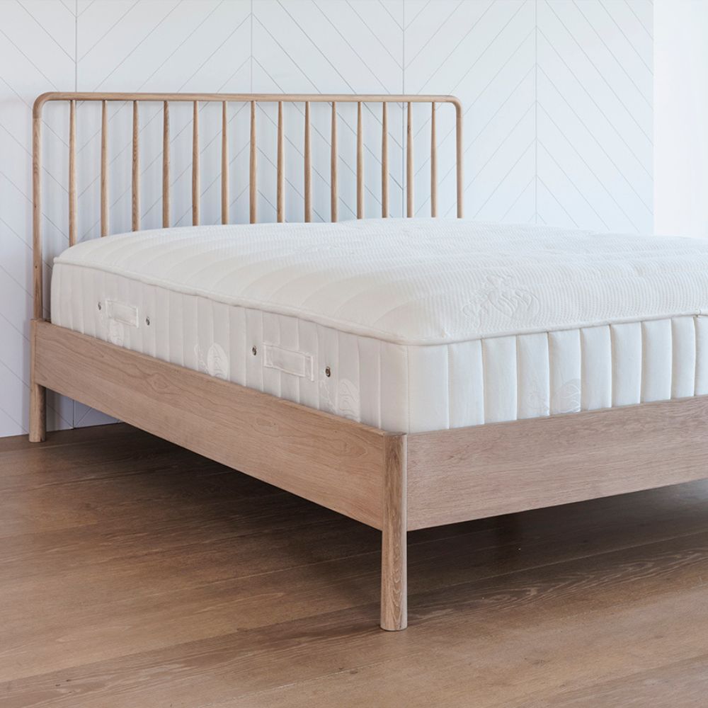 Product photograph of Gallery Interiors Wycombe Spindle Bed In Natural Double Natural from Olivia's.